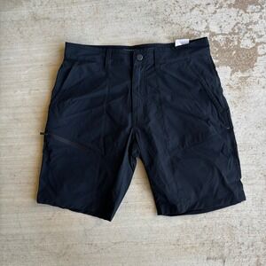 Mountain Hardwear Shorts Mens 30x9 Black Hiking Stretch Zip Pockets Outdoor